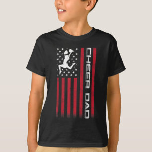 4. Juli US-Flagge Cheer Vater Geschenk für Vater C T-Shirt