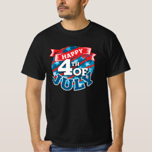 4. Juli - US-Flagge Farbe T-Shirt