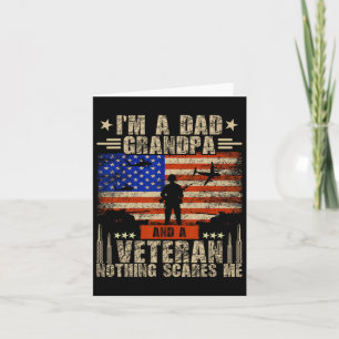 4. Juli US-Flagge Ich bin ein Vater Opa und ein Ve Karte