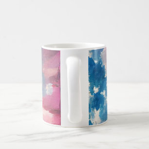 4. Juli US-Flagge Liebe digitale abstrakte Kunst Kaffeetasse