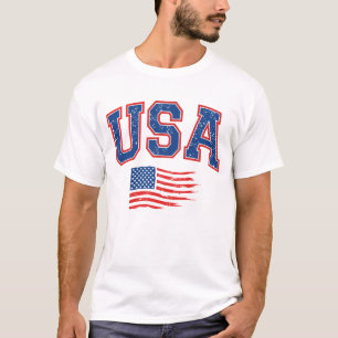 4. Juli US-Flaggenamerikaner T-Shirt