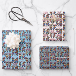 4. Juli USA 250. Jubiläum Semiquincentennial Geschenkpapier Set