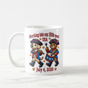 4. Juli USA 250. Jubiläum Semiquincentennial Kaffeetasse