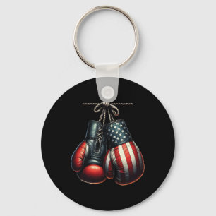 4. Juli USA-Flagge Boxhandschuhe für Boxer-Trainin Schlüsselanhänger