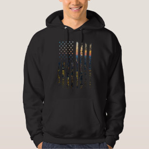 4. Juli USA Flaggen Retro New York City Best Vint Hoodie