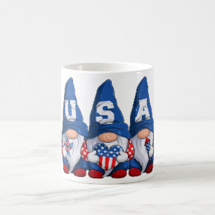4. Juli USA Gnomes T - Shirt Kaffeetasse
