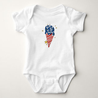 4. Juli Veranschaulichung 4. Juli Unabhängigkeit Baby Strampler