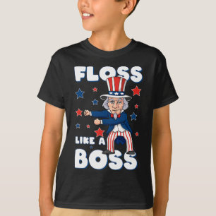 4. Juli vergeht Uncle Sam wie ein Boss Boys Kids T-Shirt