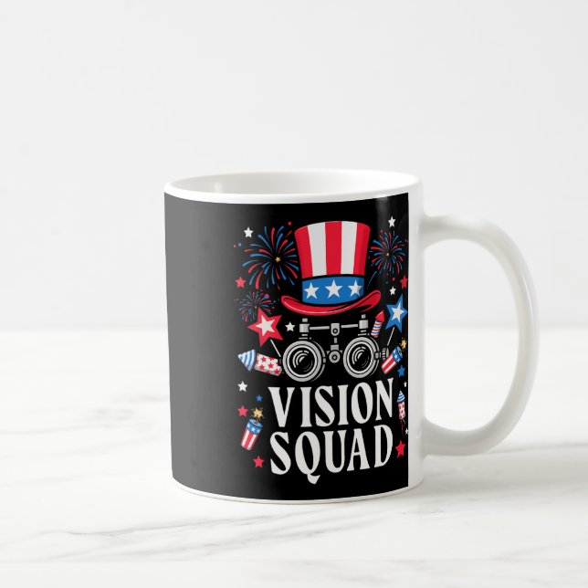 4. Juli Vision Squad Optometrie Optome Kaffeetasse (Rechts)