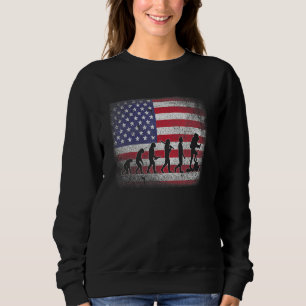 4. Juli Wanderung Evolution für Wanderer Sweatshirt