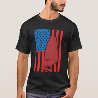 4. Juli Windsurfing Coach Segelboarding T-Shirt