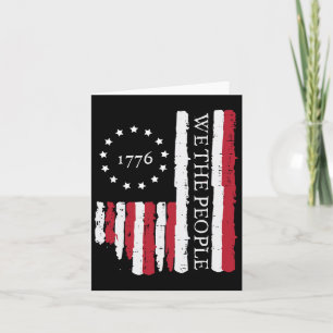 4. Juli Wir das Volk USA-Flagge 1776 Patriotische Karte
