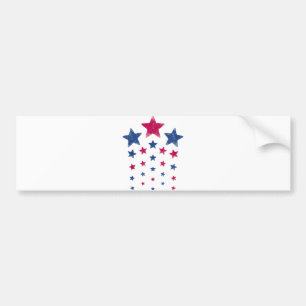 4. Juli Women Men Kids Niedlich USA Patriotic Star Autoaufkleber
