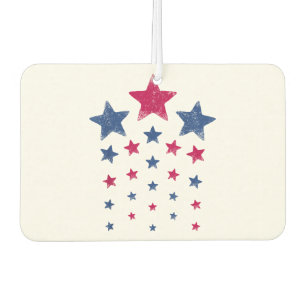 4. Juli Women Men Kids Niedlich USA Patriotic Star Autolufterfrischer
