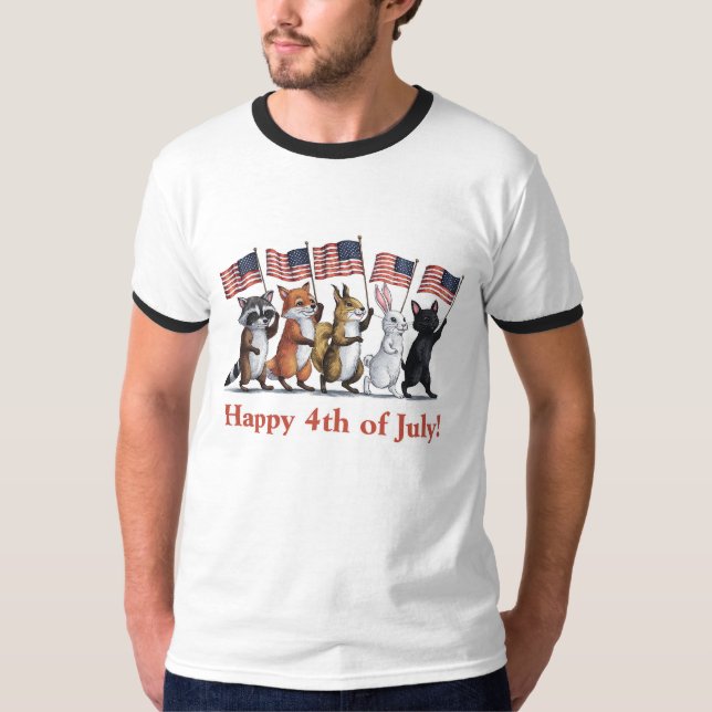4. Juli Woodland Kreaturen T-Shirt (Vorderseite)