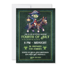 4. Juli Zombie Einladung
