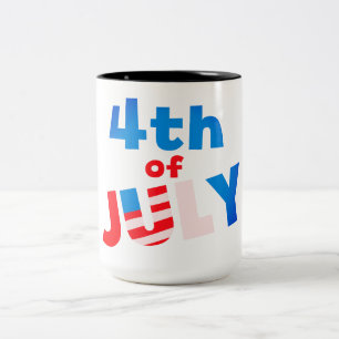4. Juli Zweifarbige Tasse