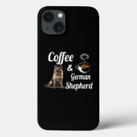 4 Kaffee und Deutscher Schäferhund