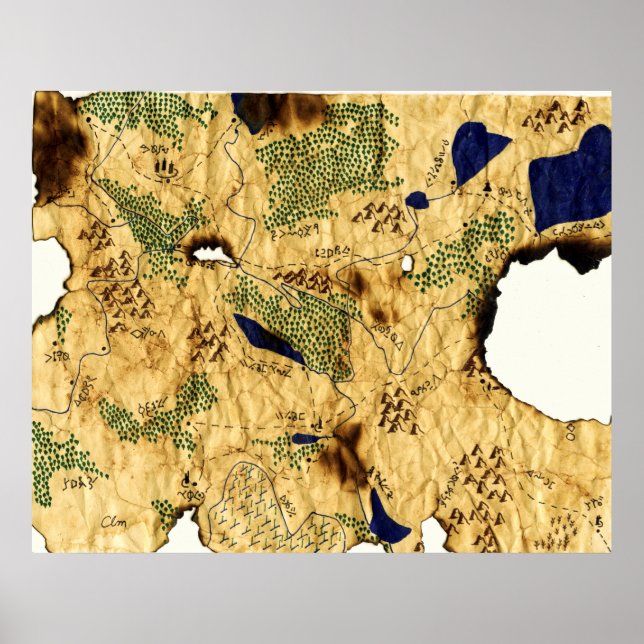 4. Karte des Vergessenen Reiches Poster (Vorne)