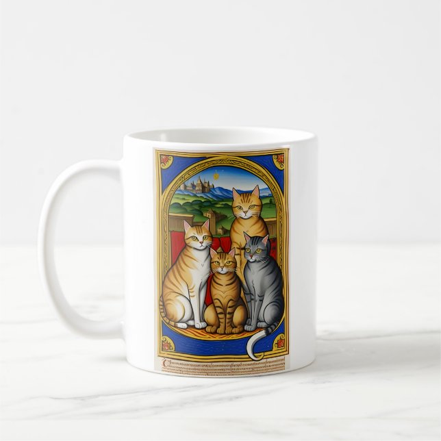 4 Katzen Tasse (Links)