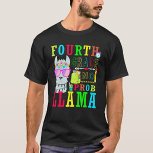 4. Klasse Kein Prob Llama Zurück zur Schule für Le T-Shirt