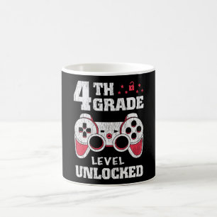 4. Klasse Level freigeschaltet Gamer Zurück zur Sc Kaffeetasse