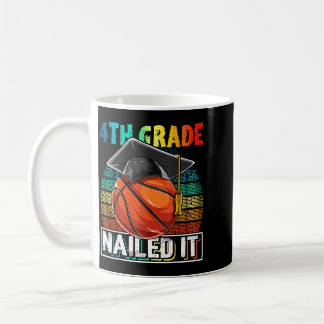 4. Klasse Nailed Baseball Abschlusskappe Retro Jun Kaffeetasse (Links)