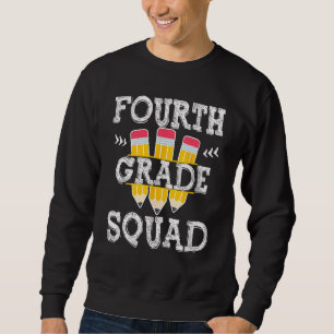 4. Klasse Squad Team Crew Zurück zur Schule Abschl Sweatshirt