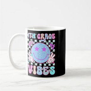 4. Klasse Vibes Smiley Gesicht Zurück zur Schule T Kaffeetasse