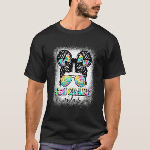 4. Klasse Vibes Unordentlicher Haarknoten Mädchen T-Shirt