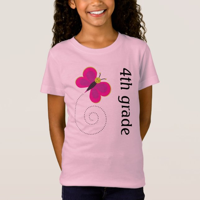 4. Klasse Zurück zur Schule T-Shirt (Vorderseite)