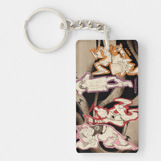 4 kleine Monster - Gruppe Schlüsselanhänger (Vorderseite)