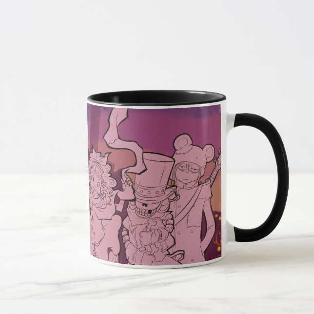 4 kleine Monster - Nachtmusik Tasse (Rechts)