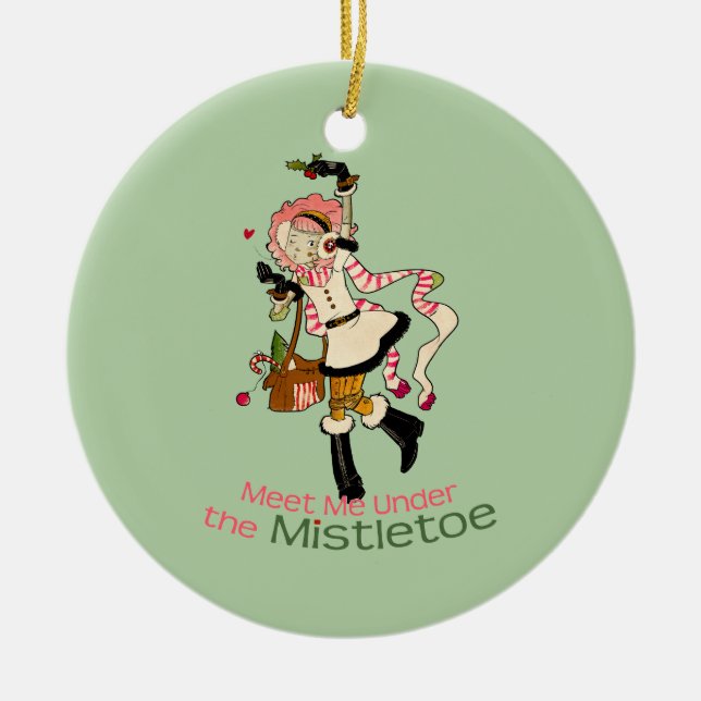 4 kleine Monster - Nessa Feiertag Keramikornament (Vorne)