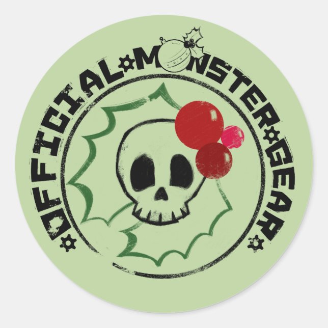 4 Kleine Monster - Nessa Holiday Logo 2 Runder Aufkleber (Vorderseite)