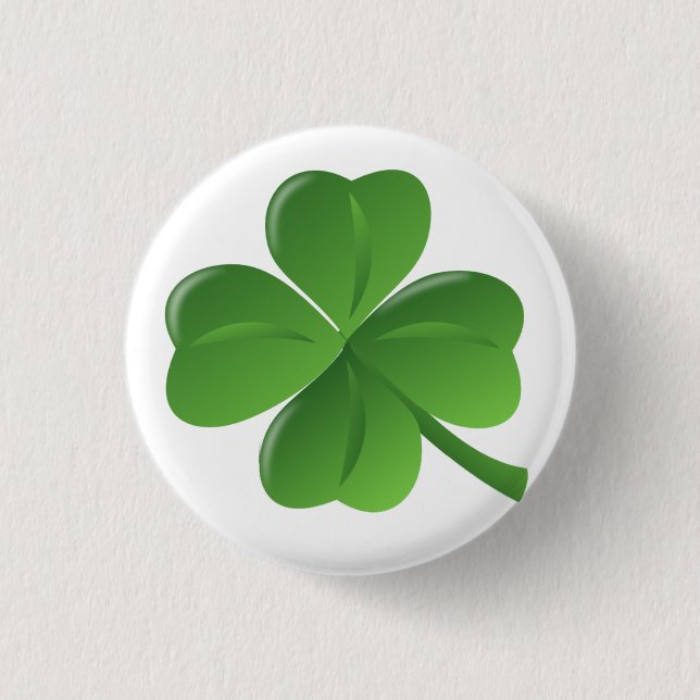 4 Leaf Clover Lucky Button (Vorderseite)