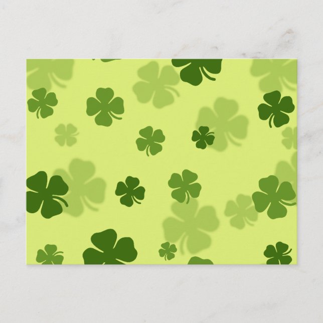 4 Leaf Clovers Postkarte (Vorderseite)