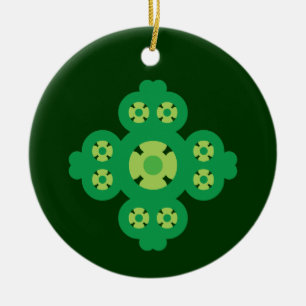 4 Leaf Klee Keramikornament