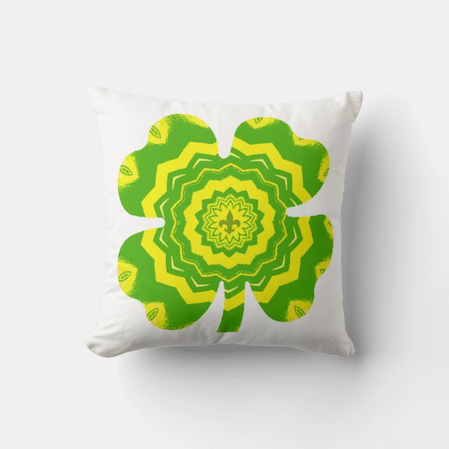 4 Leaf Klee Kissen (Vorderseite)