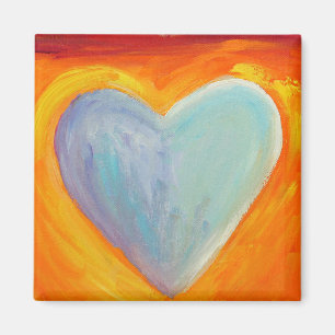 4 Liebe Herz Kunst Inspiration Kühlschrankmagnet