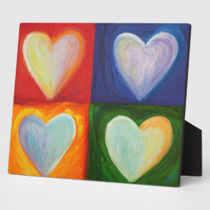 4 Liebe Regenbogen Kunst, Kunst, Kunst, Kultur und Fotoplatte
