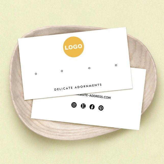 4 Loch Stud mit benutzerdefiniertem Logo-Display Visitenkarte (Von Creator hochgeladen)