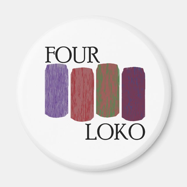 4 Loko Inspiriert Magnet (Vorne)