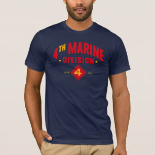 4. Marine Division "Fighting Vurth" Navy Blue T-Shirt