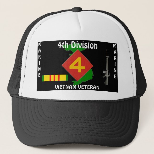 4. Marineball-Kappe 1/b div. Vietnam Truckerkappe (Vorderseite)
