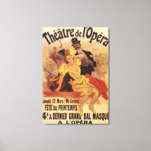 4. Maskenball am Theater de L'Opera Leinwanddruck