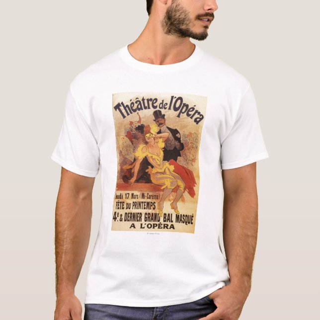 4. Maskenball am Theater de L'Opera T-Shirt (Vorderseite)