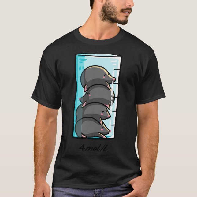 4 Moles Per Litre Chemistry Science Joke family T-Shirt (Vorderseite)