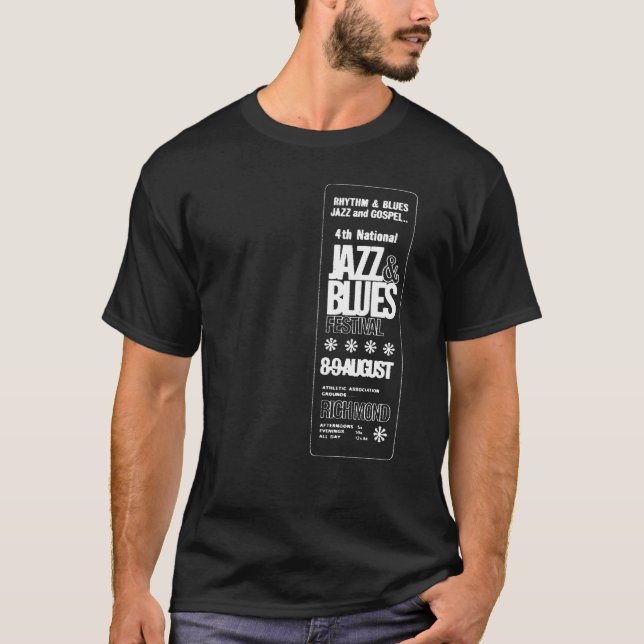 4. Nationales Jazz-Blues-Festival T-Shirt (Vorderseite)