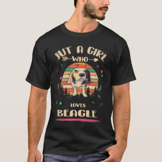 4 Nur ein Mädchen das Beagle liebt T-Shirt